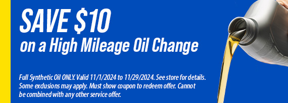 High Mileage Oil Change